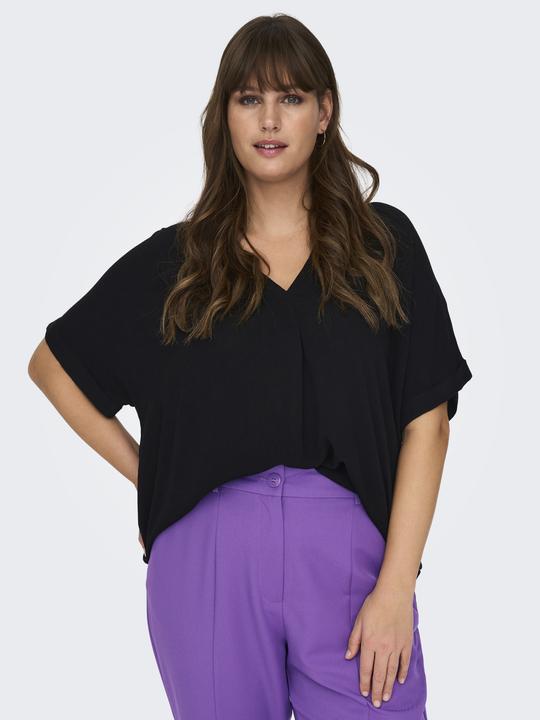 Produktbild Only Curvy V-Ausschnitt Viskose Oberteil (52)