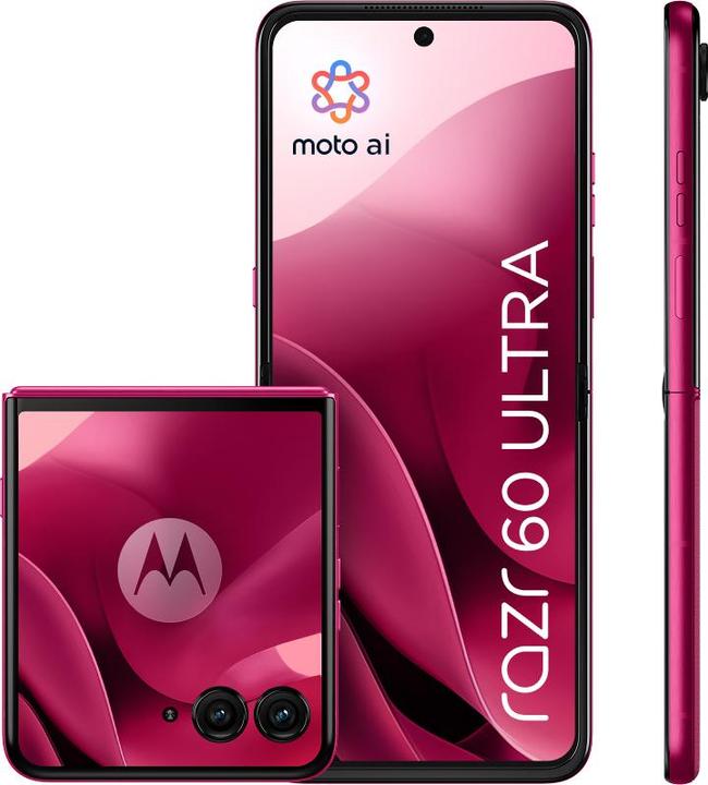 Actual product image Motorola Razr 60 Ultra (512 GB, Pantone Cabaret, 6.96", SIM + eSIM, 50 Mpx, 5G)