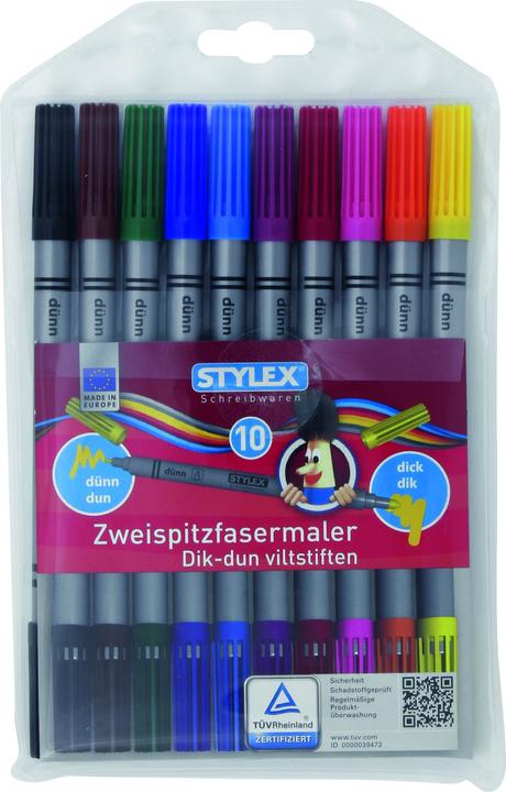 Produktbild Stylex Fasermalstifte (Mehrfarbig, 10 x)