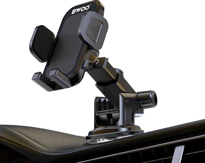 Actual product image Bwoo Dashboard car holder BO-ZJ125 ABS+silicon+aluminum