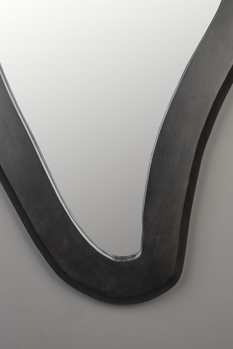 Actual product image Dutchbone Aren Mirror Wood Black L