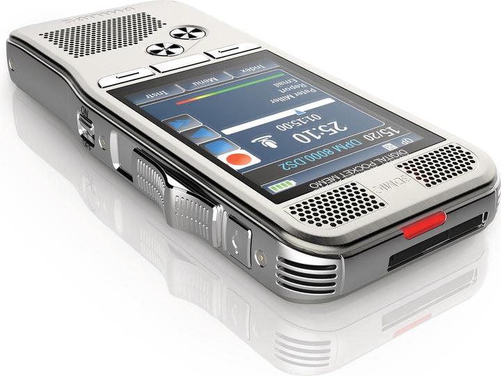 Produktbild Philips DPM8000 Pocket Memo (inkl. Software, internationaler Schiebeschalter) (4 GB)