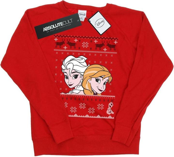 Disney Frozen Christmas Anna And Elsa Sweatshirt (XXL)