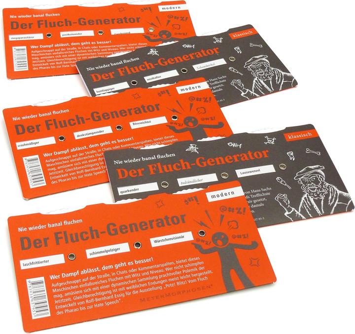 Actual product image The Curse Generator. Never curse banally again (German)