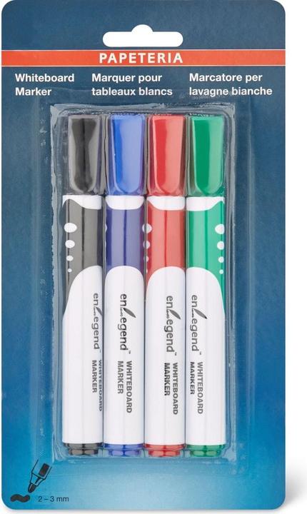 Produktbild Papeteria Whiteboard Marker (Weiss, 2 mm, 4 x)