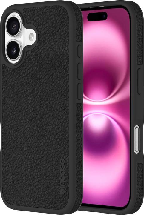 Actual product image Incase ICON Case for MagSafe for iPhone 16 - Obsidian Pebbled Plant Leather (Apple iPhone 16)