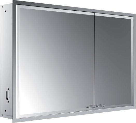 Actual product image Emco asis prestige 2 illuminated mirror cabinet, flush-mounted model, 1015mm, wide left door