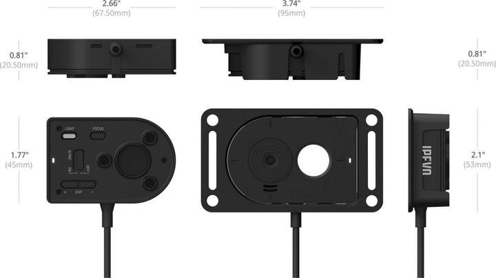 Actual product image Ipevo DOK DO-CAM UHD 4K 8MP with clamp and mount black (4K)