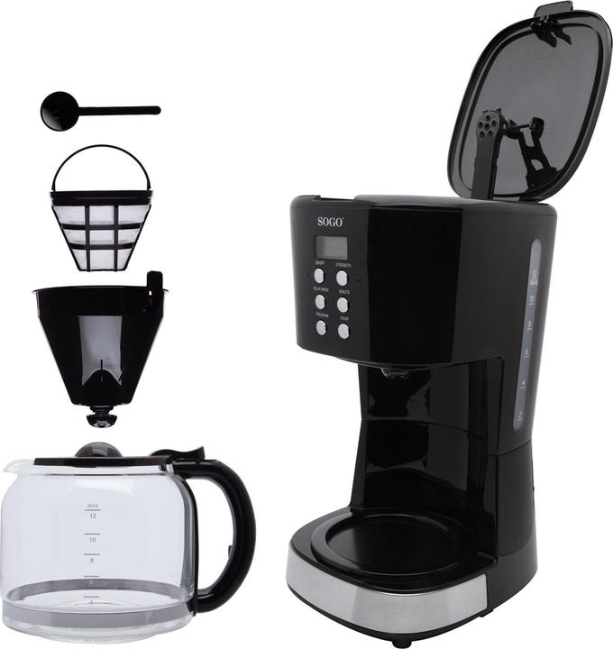 Produktbild Sogo DRIP DIGITAL COFFEE MAKER WITH GLASS JAR,15 CUPS, - 1,8L - 900W
