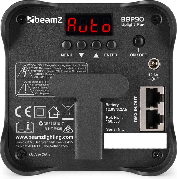 Image du produit BeamZ BBP90 Uplight Par (4 W, LED)