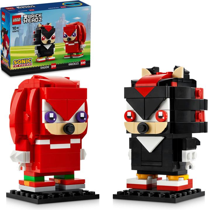 Produktbild LEGO BrickHeadz Sonic the Hedgehog Knuckles & Shadow (40672, LEGO Brickheadz)