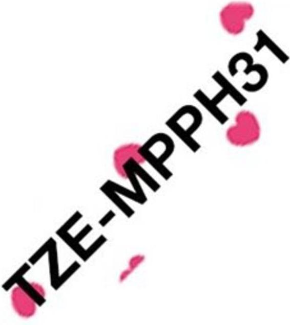 Brother Tze-Mpph31 (1.20 cm, Rosa, Schwarz, Weiss)