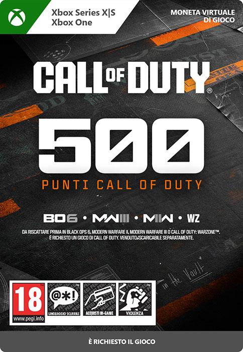 Actual product image Microsoft Xbox Call of Duty Points - 500 Download Code
