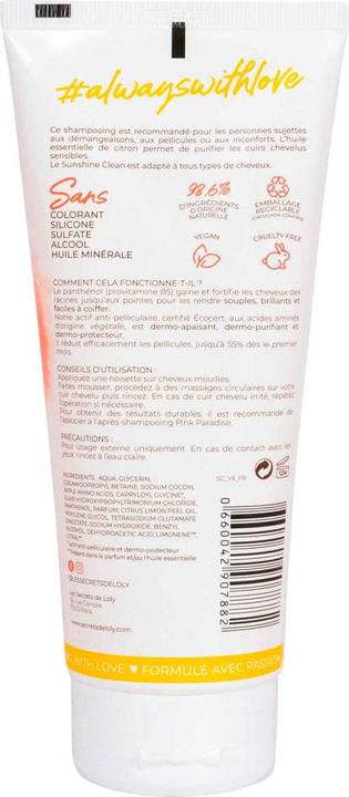 Actual product image Les Secrets de Loly Sunshine Clean Shampooing (200 ml, Liquid shampoo)