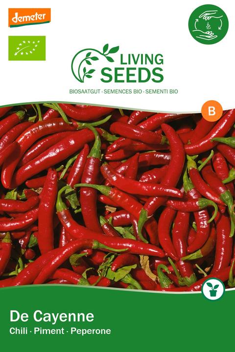 Living Seeds Scharfe Chili, de Cayenne (Groentezaden)