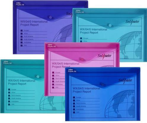 Image du produit Snopake Chemise à enveloppe A4 Mix (5 pièces) (A4, 5 x)