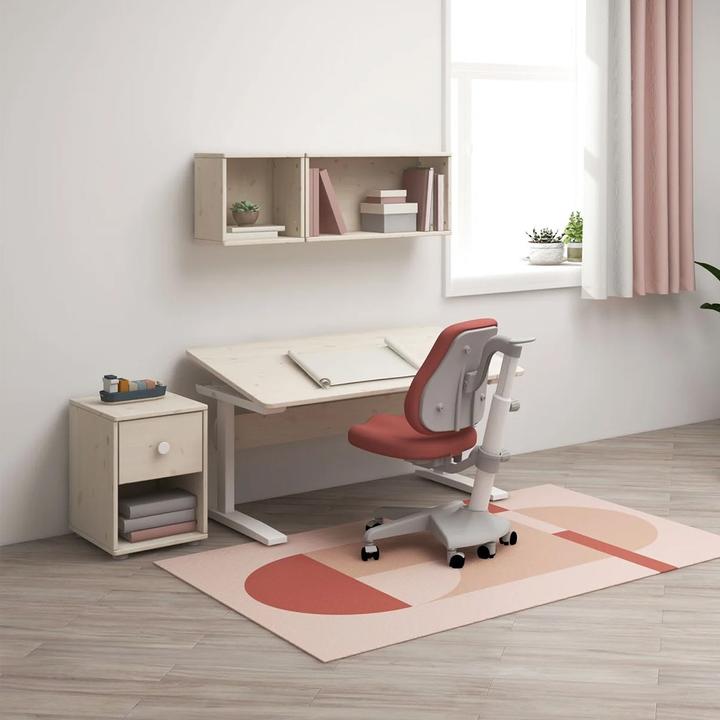 Produktbild Flexa Study Classic Schreibtisch höhenverstellbar mit Kippfunktion Weiss lasiert