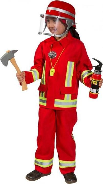 Orlob Fire brigade costume boy, red 128 (128)