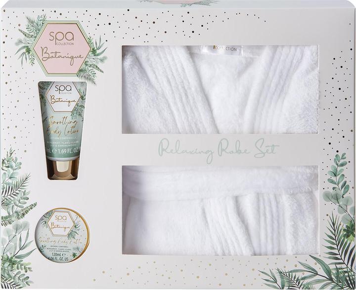 Actual product image Style Grace Spa Botanique Relaxing Bath Robe Gift Set with Body Butter, Body Lotion, and Bath Robe (Body care set)