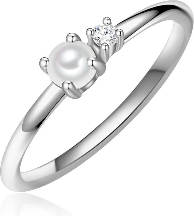 Immagine prodotto Glanzstücke München Donna Argento Cubic Zirconia d'acqua dolce con perle coltivate - 31516 (50, 925 Argento)