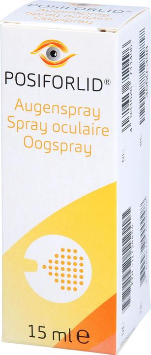 Actual product image Ursapharm POSIFORLID eye spray (without preservatives & fragrances), 15 ml SPR (15 ml, 15 ml solution, Posiforlid eye spray)