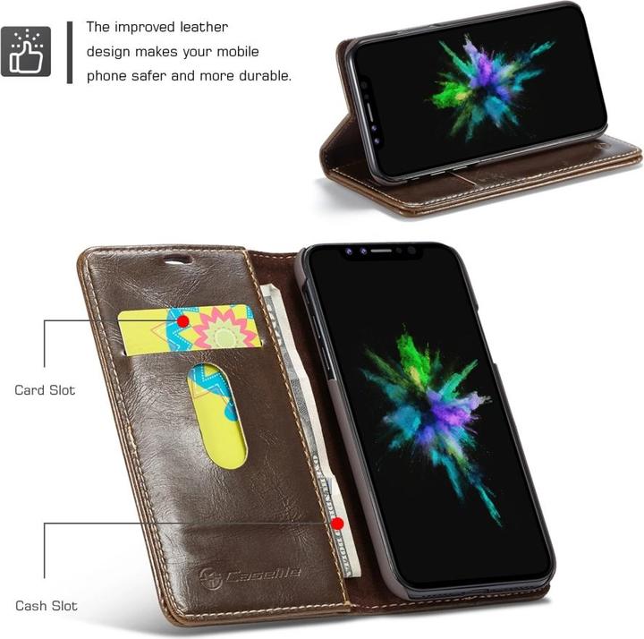 Immagine prodotto Caseme Apple iPhone XS Classic Custodia in pelle Custodia per carte di credito (Apple iPhone XS)