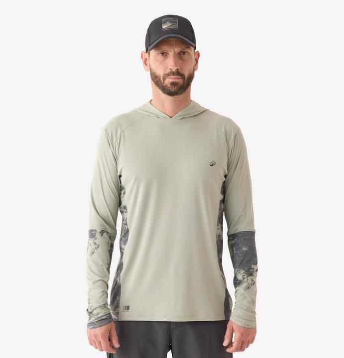 Caperlan Tee-shirt de pêche Anti-UV 500 Capuche UPF 50+ Vert (M)