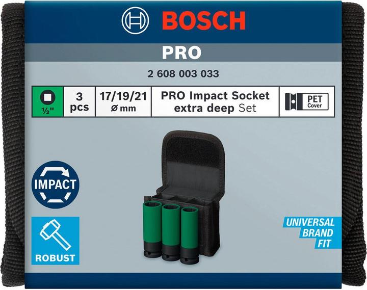 Produktbild Bosch Professional Zubehör PRO Impact (19 mm, 21 mm, 17 mm)