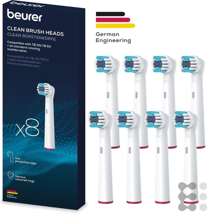 Immagine prodotto Beurer Testine TB 30/50 Pulisci 8 pezzi. (8 x)