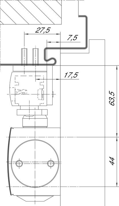 Actual product image Geze Camber chuck angle for TS 3000 V / 5000 L (Room door, Entrance door, Wooden door, French window, Indoor)