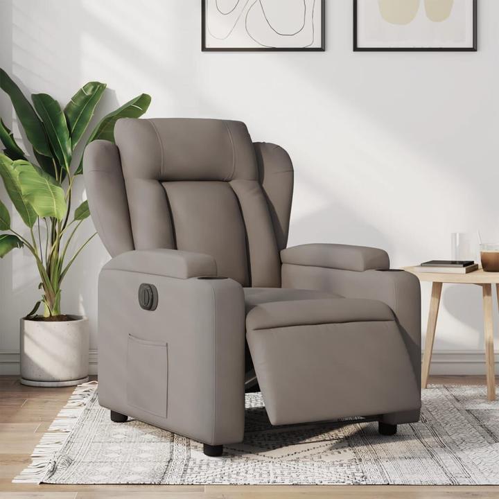 Actual product image VidaXL Recliner armchair reclining armchair recliner armchair electric taupe fabric