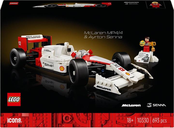 Immagine prodotto LEGO McLaren MP4/4 e Ayrton Senna (10330, LEGO Icons)
