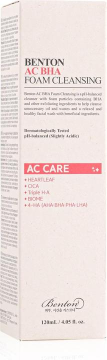 Actual product image Benton AC BHA foam cleansing (Foam, 120 ml)
