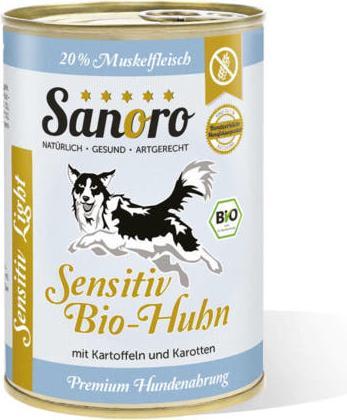 Produktbild Sanoro Sensitiv Light BIO-Huhn mit BIO-Gemüse (Senior, Adult, 1 Stk., 4800 g)