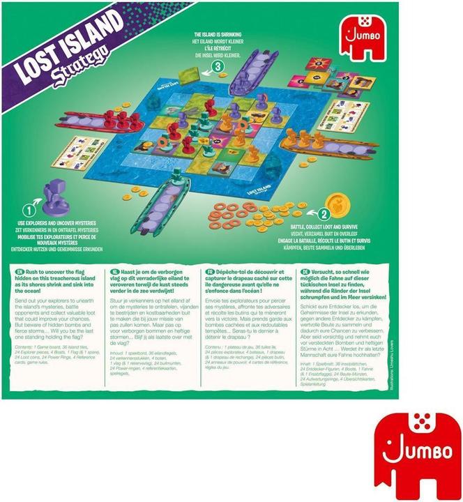 Energie-Label Jumbo Stratego Lost Island, d/f/i (Deutsch, Französisch, Italienisch)