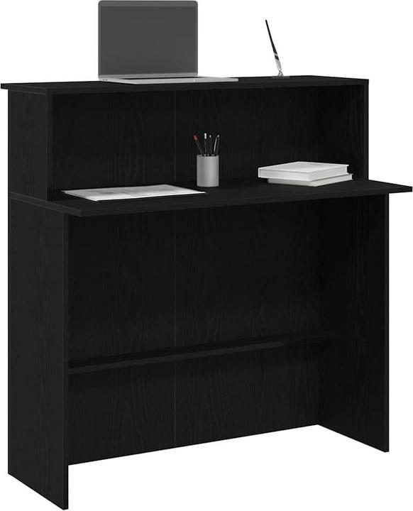 VidaXL Empfangstheke Schwarz 100x50x103,5 cm Holzwerkstoff Empfangstresen
