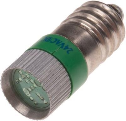 Produktbild Rs Pro Multichip-LED 24VAC/DC grün T10x21 (E10, 0.36 W, 1.06 lm, 1 x)