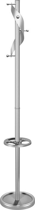 Actual product image Kerkmann Coat rack Adria, 5 hooks, umbrella holder & drip tray, h 1800 x ø 310 mm, steel...