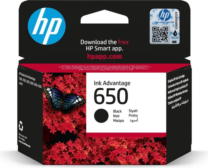 Immagine prodotto HP 650 - Nero - Originale - Ink Advantage - Cartuccia d'inchiostro (FC)