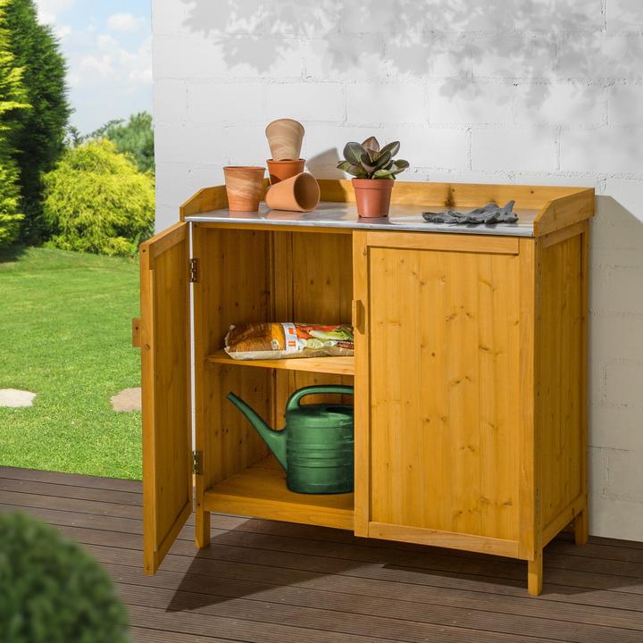 Produktbild tectake Pflanztisch mit Unterschrank