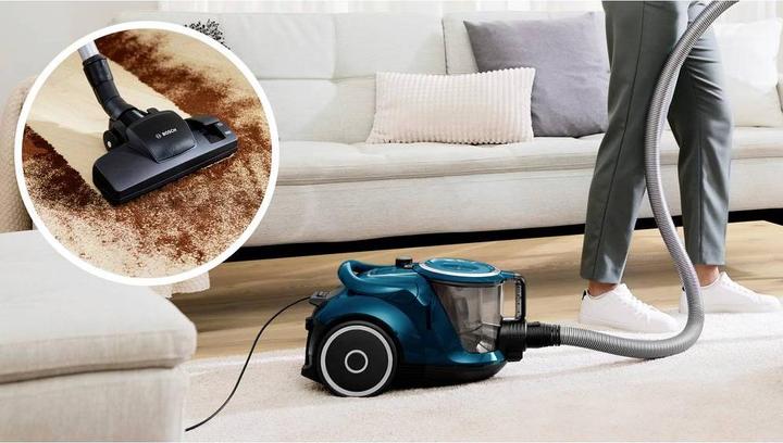 Produktbild Bosch Hausgeräte Serie 6, Beutelloser Staubsauger, ProFamily, Blau, BGC41XFMLY