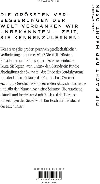 Produktbild Die Macht der Machtlosen (Deutsch, Loel Zwecker, 2024)