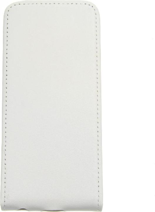 Actual product image OEM Slim leather Flip Case iPhone 5c - White (Apple iPhone 5c)