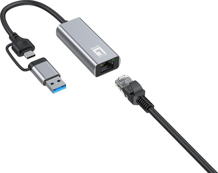 Image du produit LevelOne USB-0423 (USB-C, USB, RJ45 2.5 Gigabit Ethernet (1x))