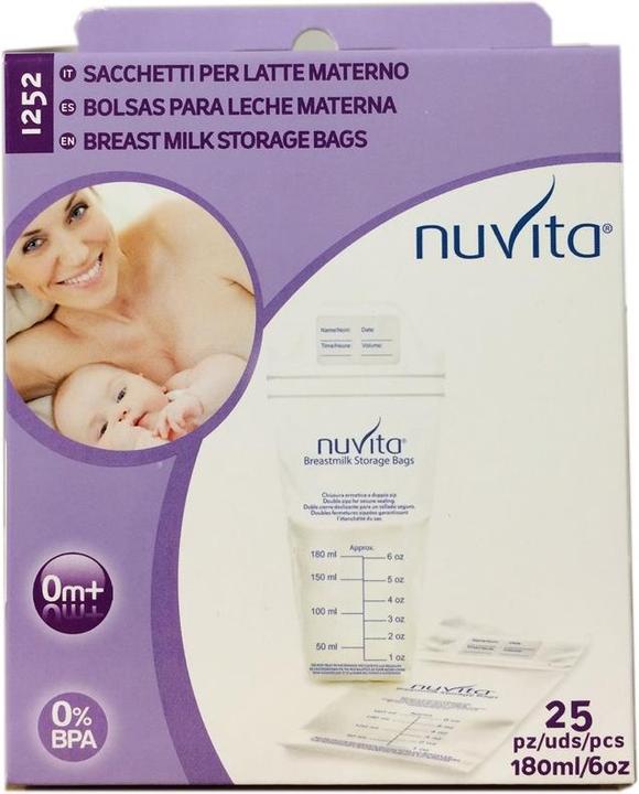 Actual product image Nuvita Breast milk storage bag