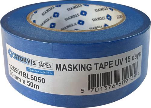 Stokvis Tapes Outer masking tape UV blue 50mm x 50m (50 mm)