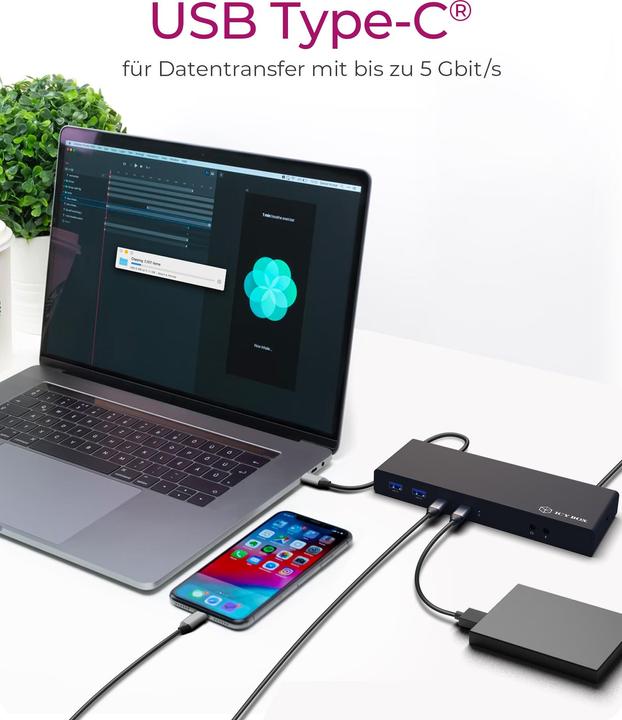 Produktbild Icy Box IB-DK2245AC (USB-C, 13 Ports)