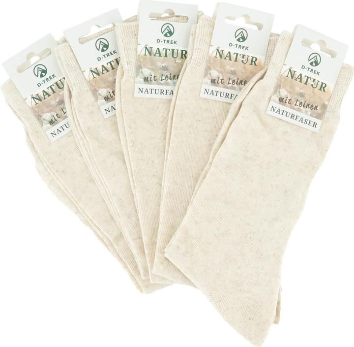 Army Shop 5er-Pack Socken mit Leinen (5er Pack, 35 - 38)