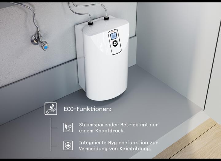 Produktbild Stiebel Eltron druckloser Kleinspeicher SNE 5 t ECO + WSN 10 mit Stecker, LCD, ECO-Funktionen, gradgenau