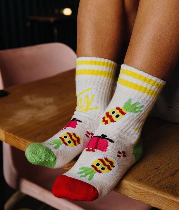Image du produit Hello Hossy Chaussettes Cool Trip - Camel / Beige / Vert (24 - 26)